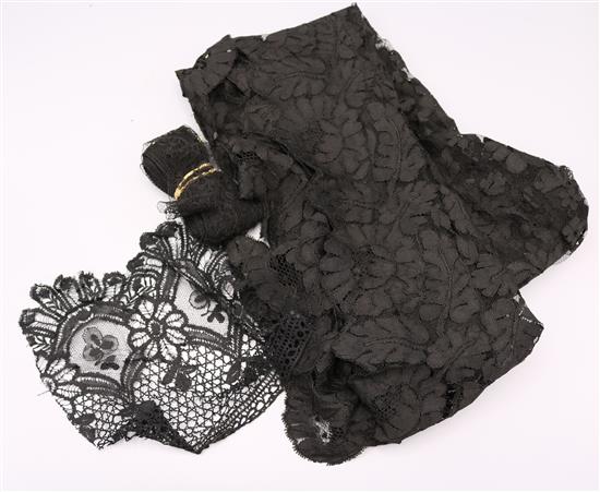 Black Mantilla & mixed laces